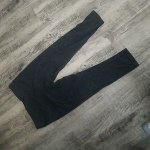 90 degree black cropped leggings